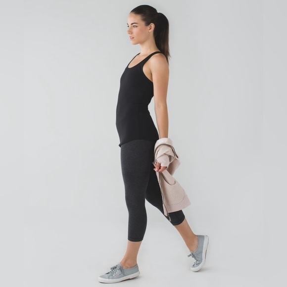 Lululemon Wunder Under Crop III
Heathered Black role down - Picture 1 of 6